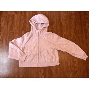 Lululemon LW3EOZS Oversized full zip cropped Scuba Hoodie Sweatshirt M/L Purple